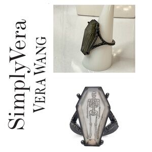 🌟 Simply Vera Wang Stretch Coffin Cocktail Ring